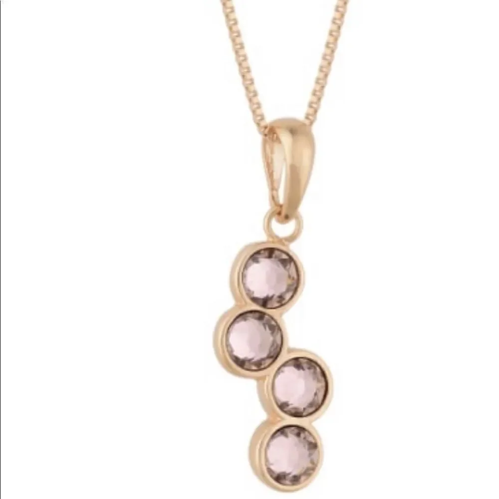 Swarovski authentic Crystals Rosa Gold plated